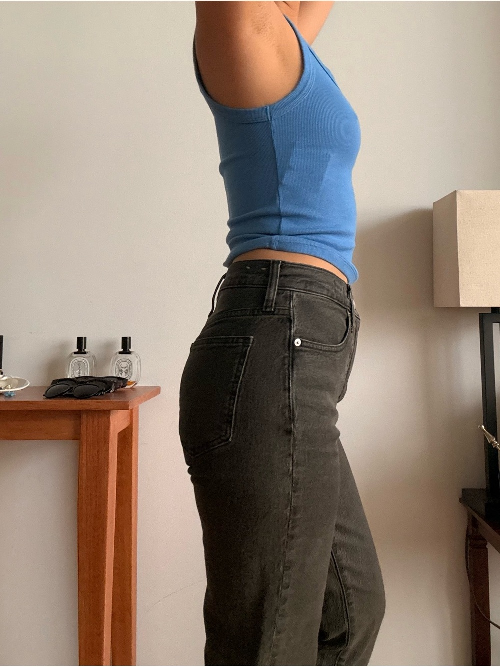 Madewell Women's Straight Leg Gray Jeans - Picture 3 of 6